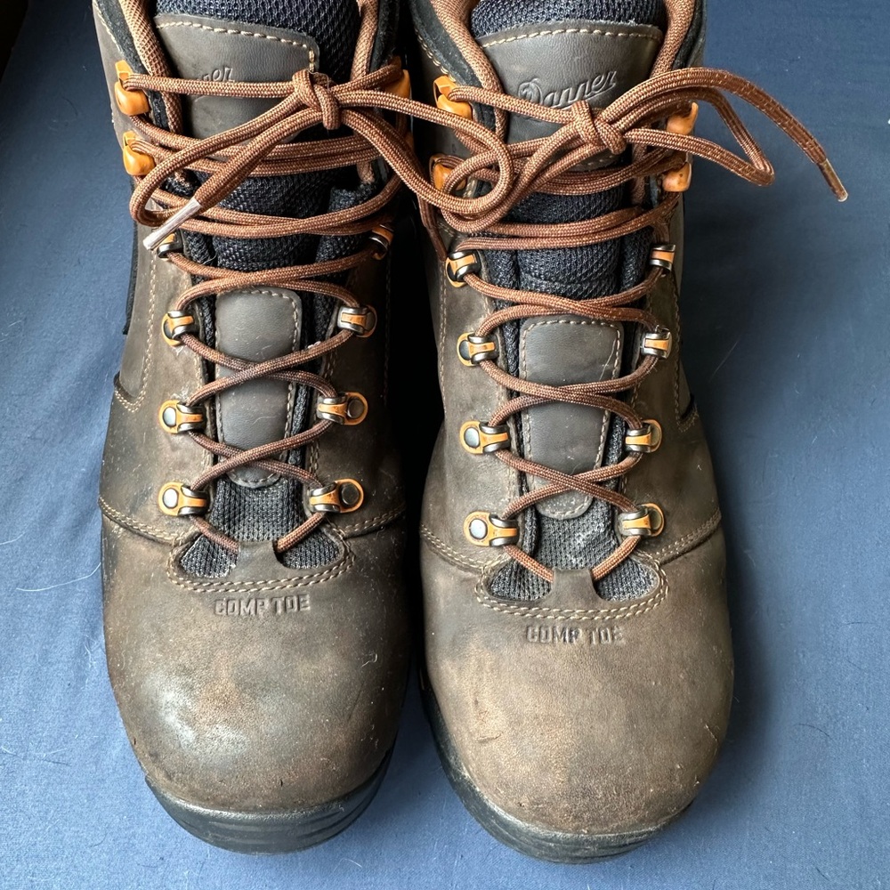 Danner Brown and Black Rugged Boots for Outdoor Adventures